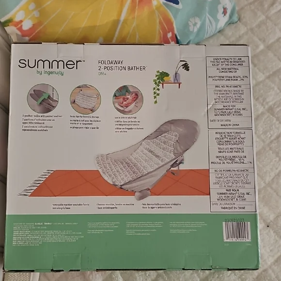 Foldaway 2-Position Bather - Gray - Picture 11 of 11